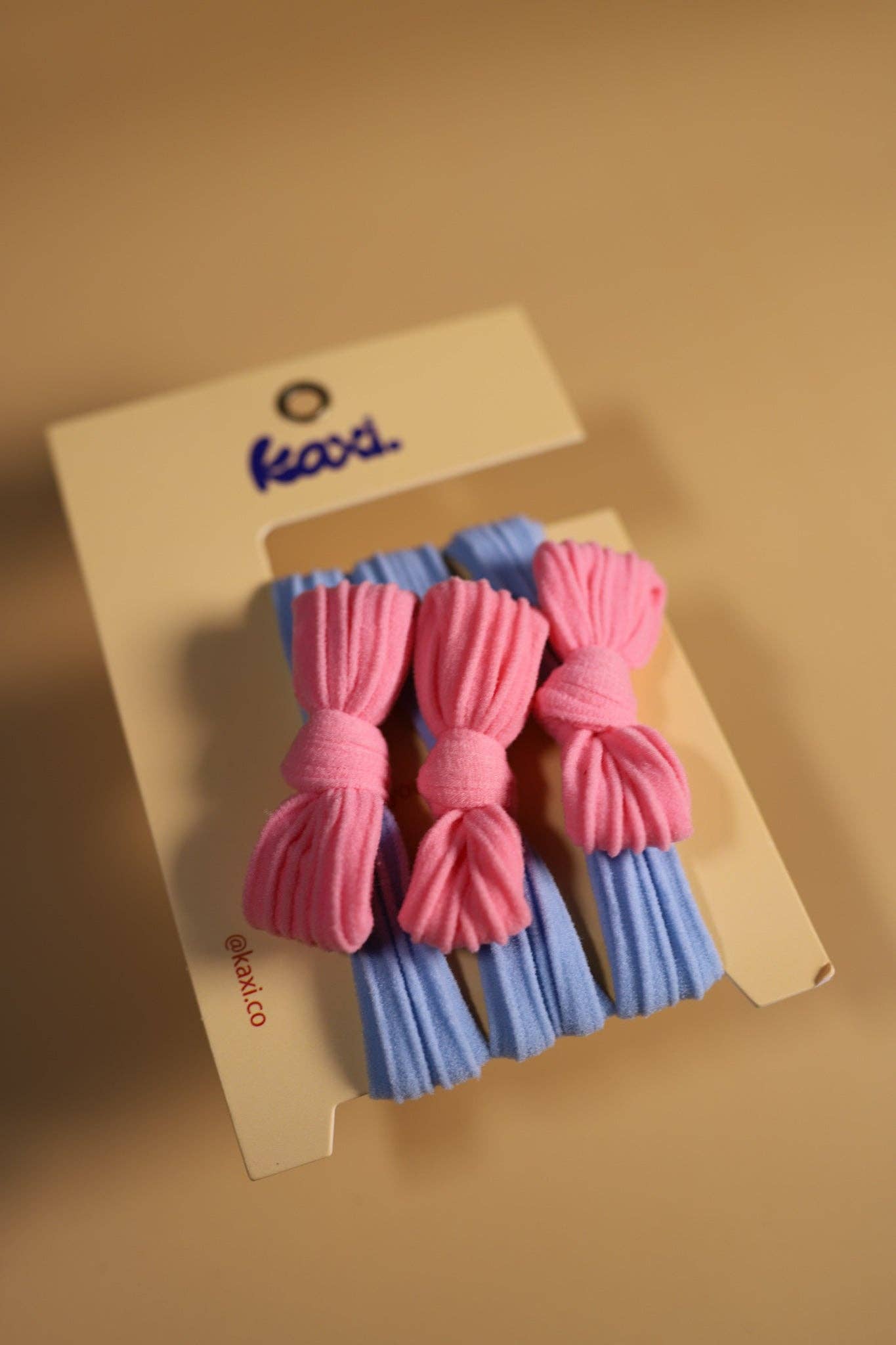 Two Toned Bow Slick Back Hair Ties