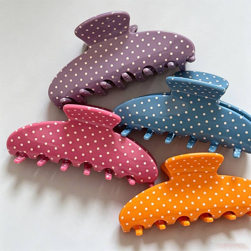 Polka Dot Claw Clip