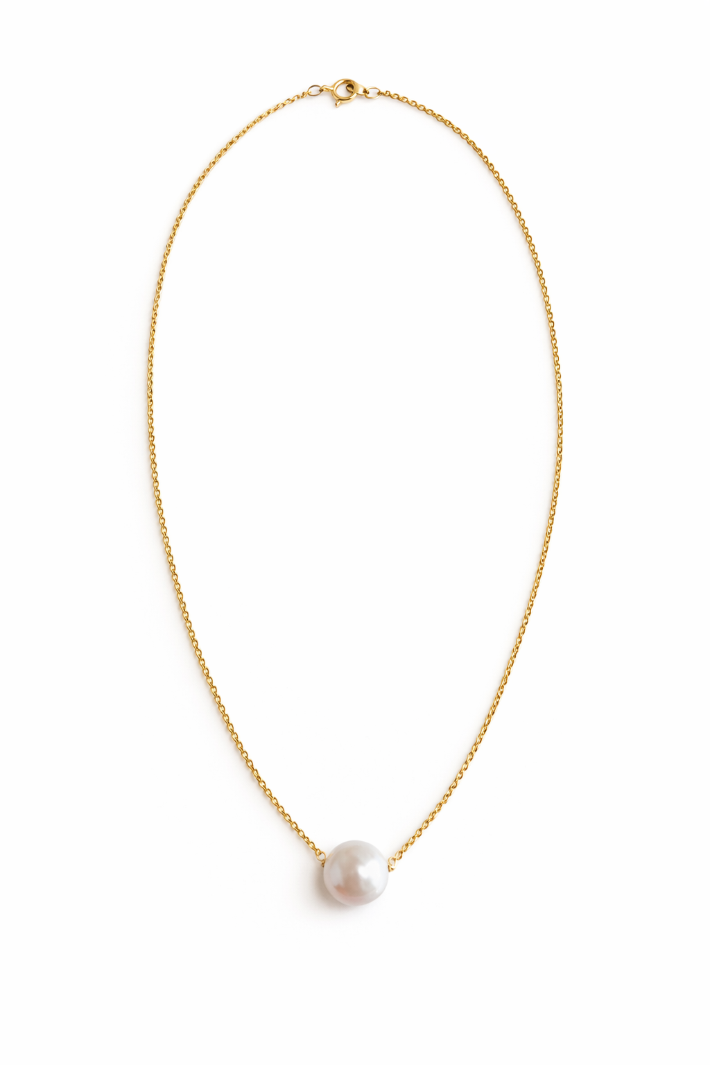 Round Pearl Dainty Necklace