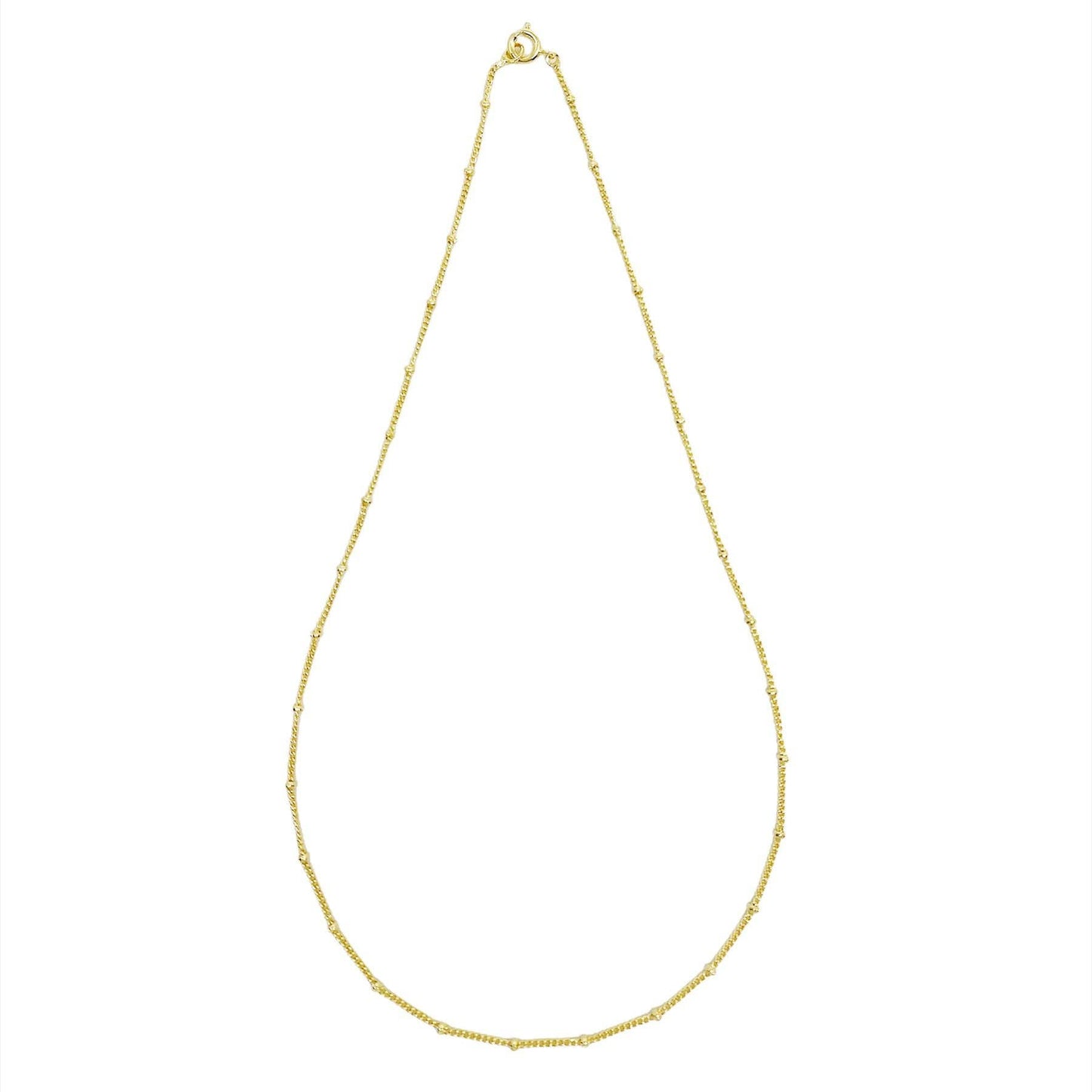 18k Gold Filled 1mm Satellite Chain Available in 16", 18", 2