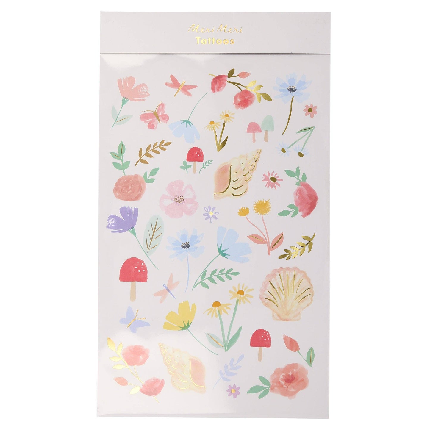 Floral Temporary Tattoo Sheets