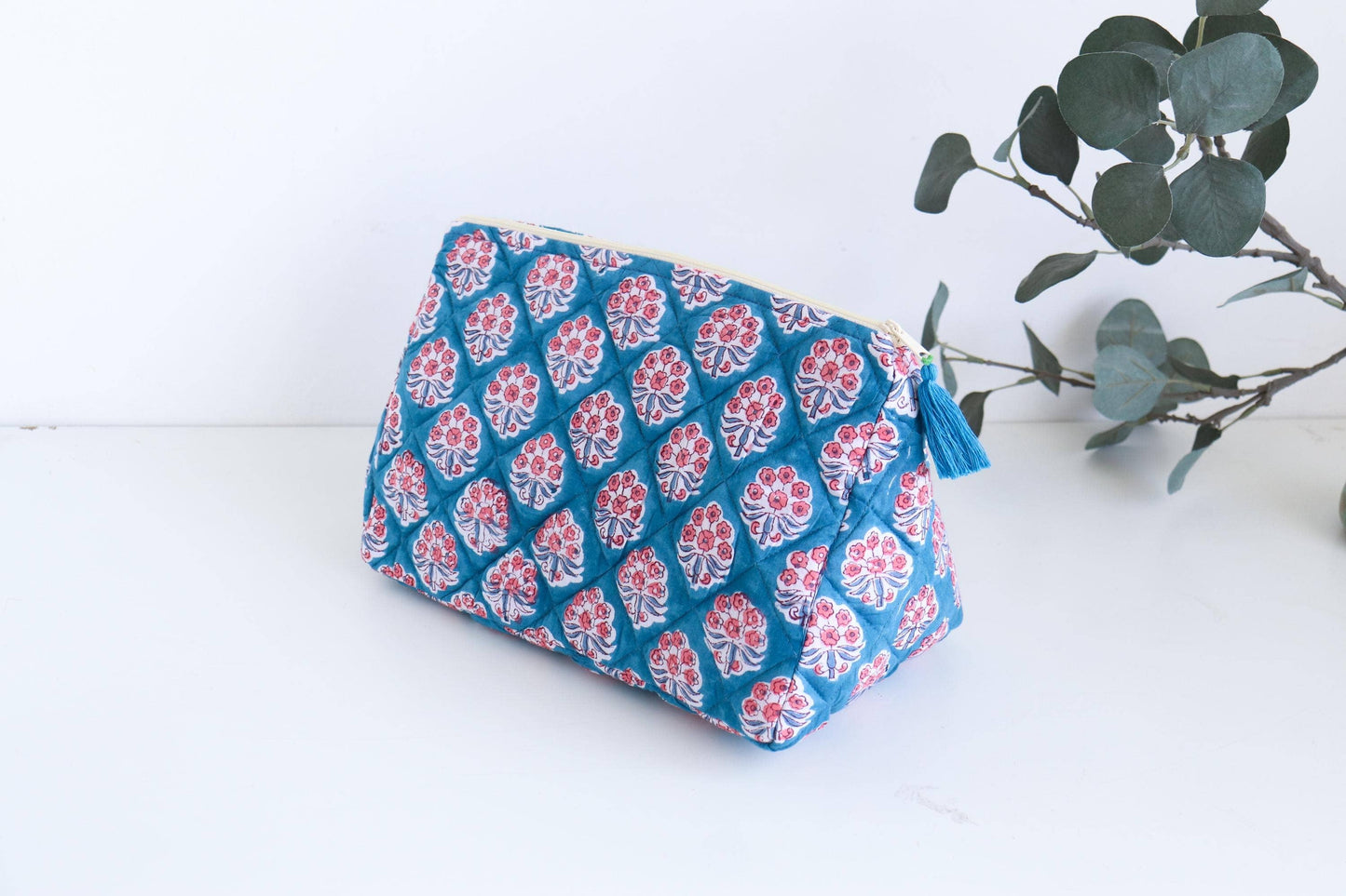 Waterproof Quilted Toiletry & Makeup Travel Bag