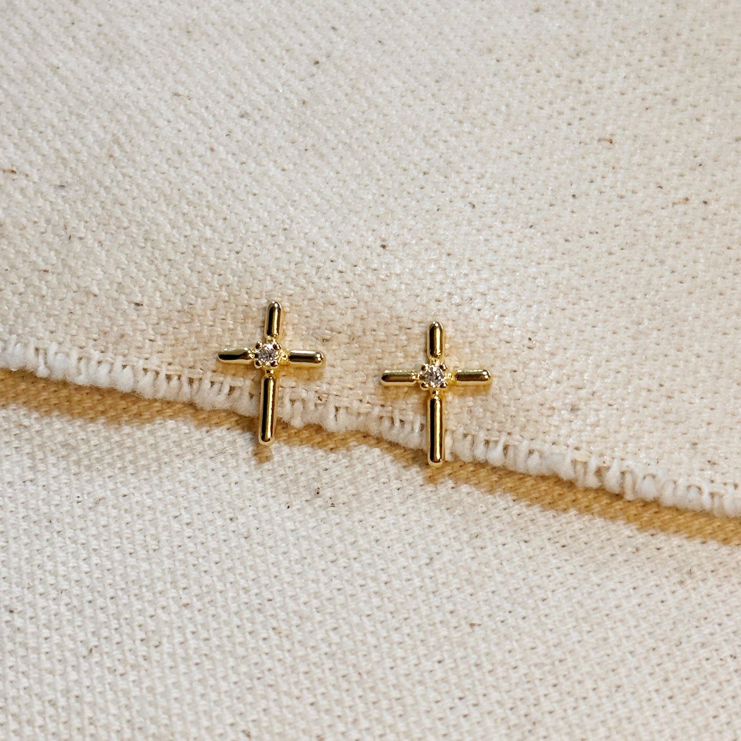 Mini Cross Stud Earrings