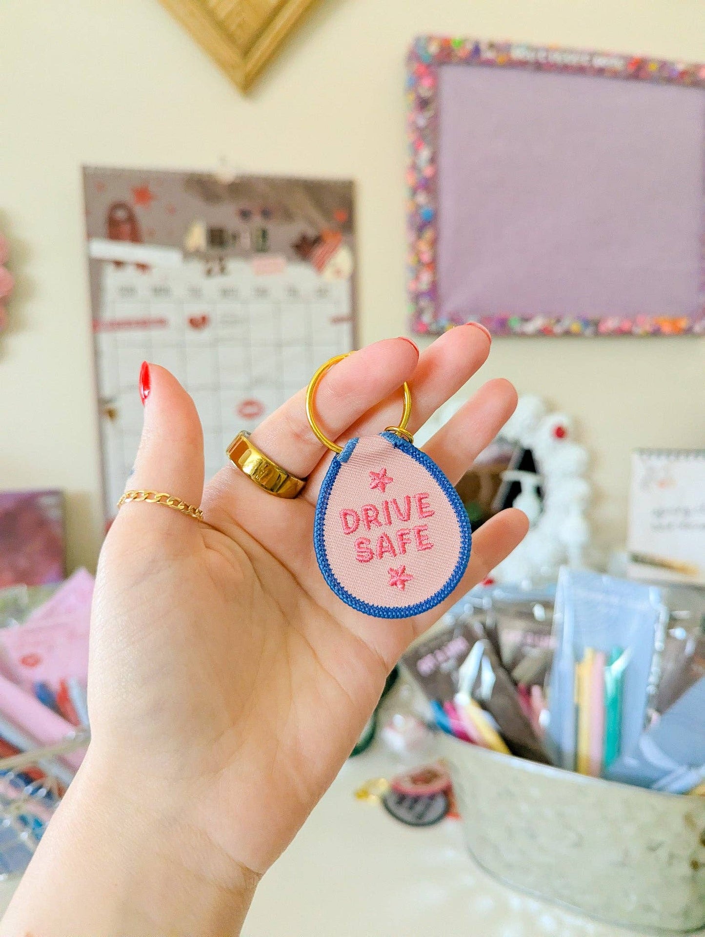 Drive safe keychain