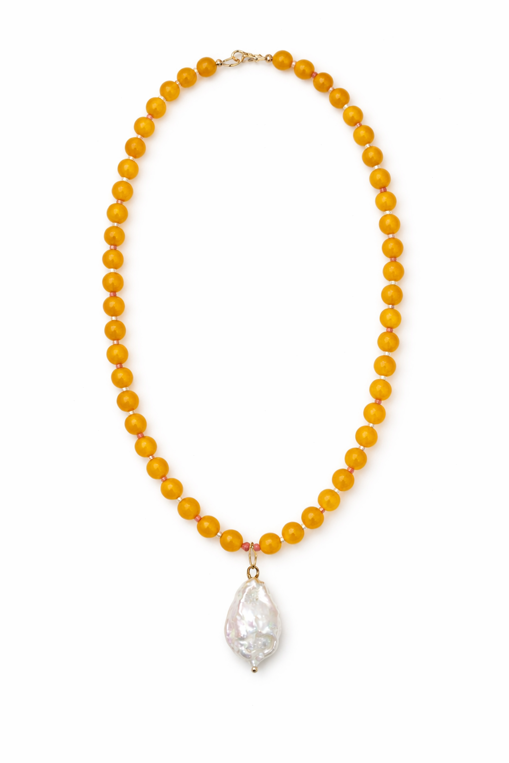 Yellow Quartz Necklace