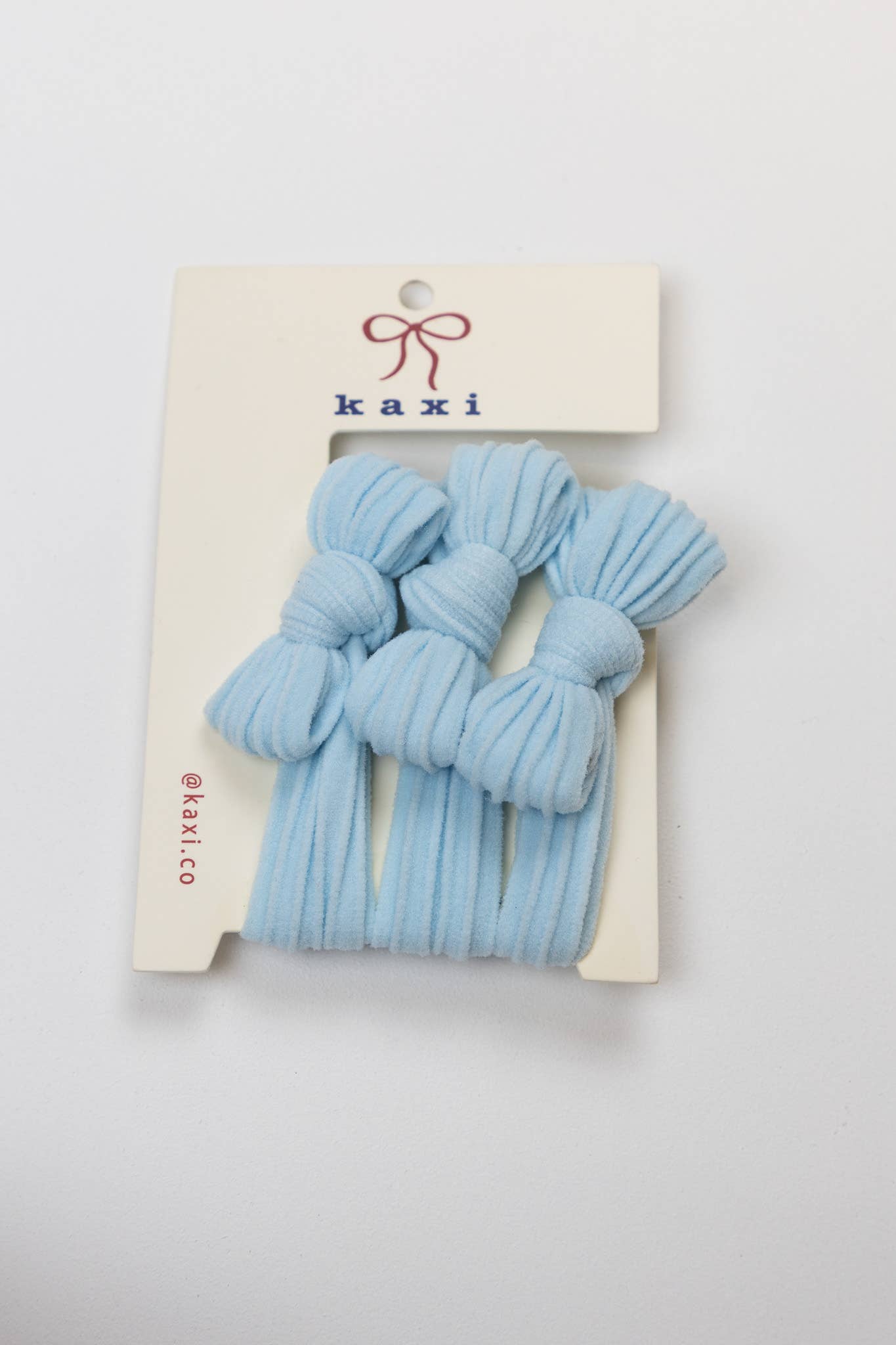 Nylon Bow Slick Back Hair Ties