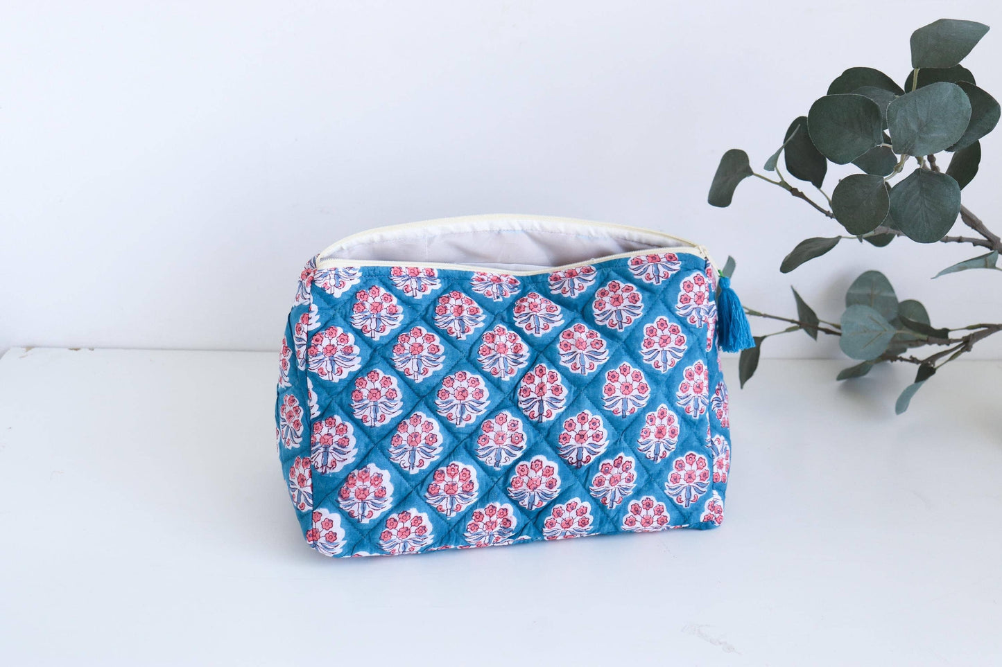 Waterproof Quilted Toiletry & Makeup Travel Bag