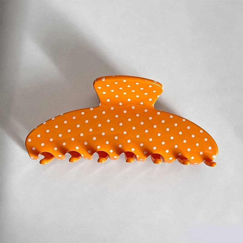 Polka Dot Claw Clip