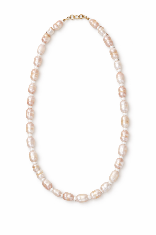 Mauve Pearl Necklace