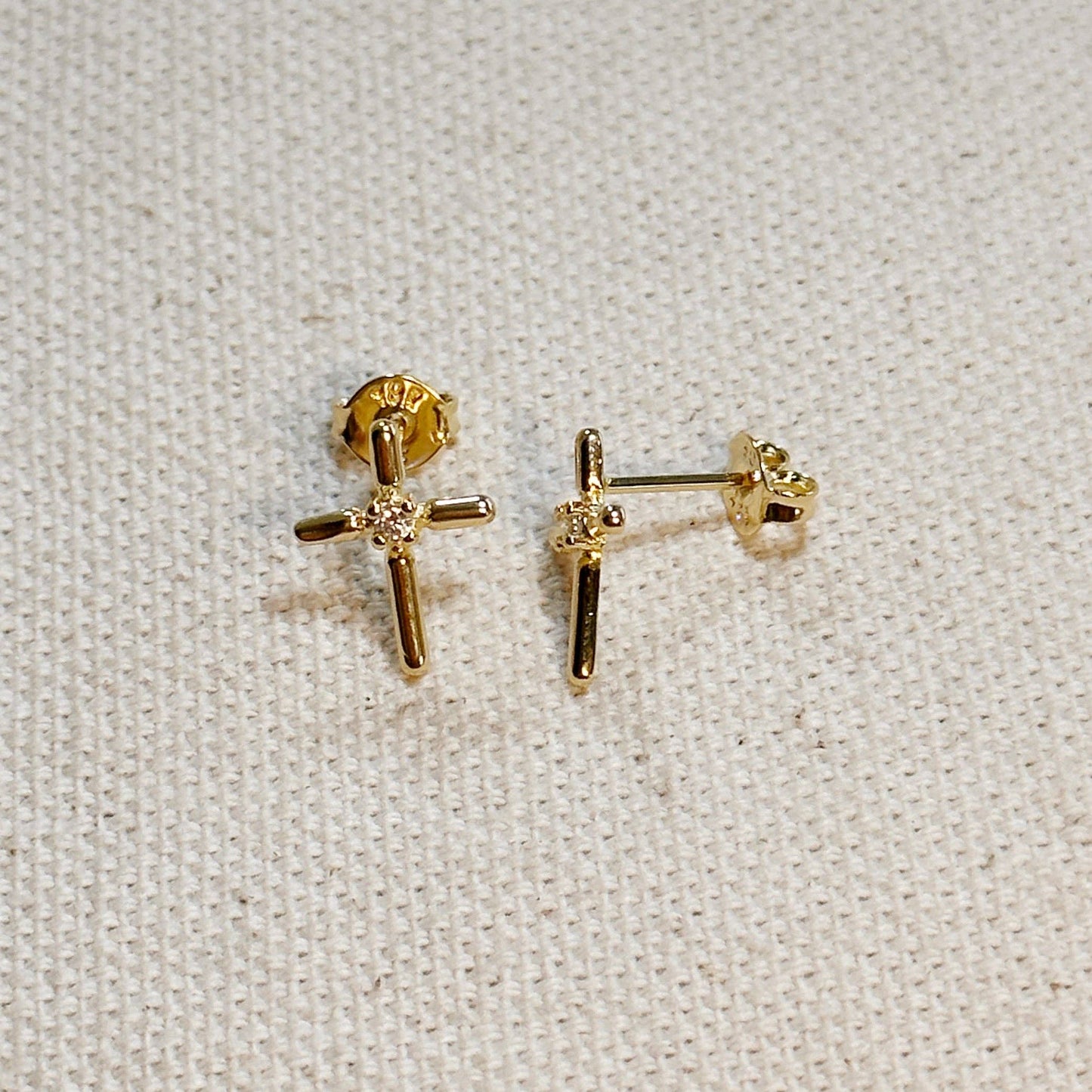 Mini Cross Stud Earrings