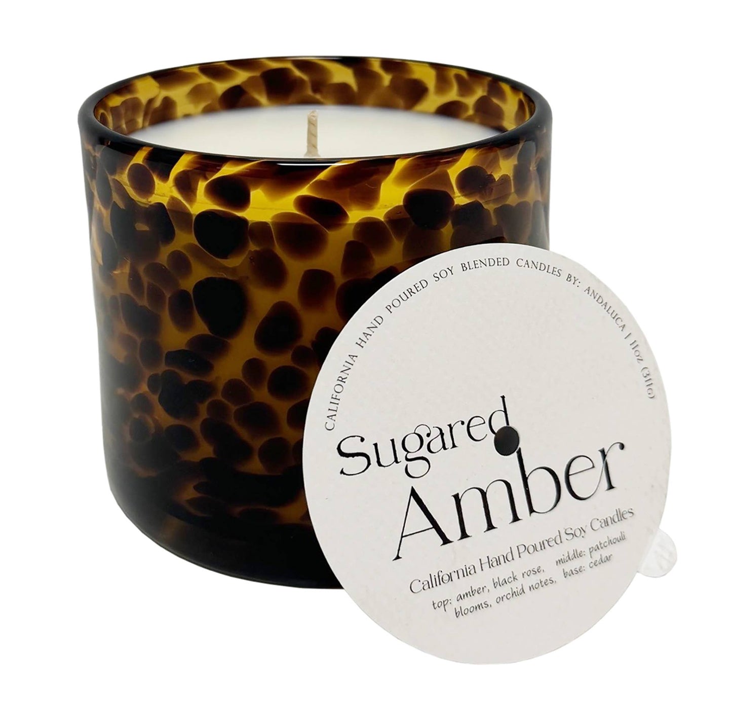 Sugared Amber Tortoise Soy Blend Candle