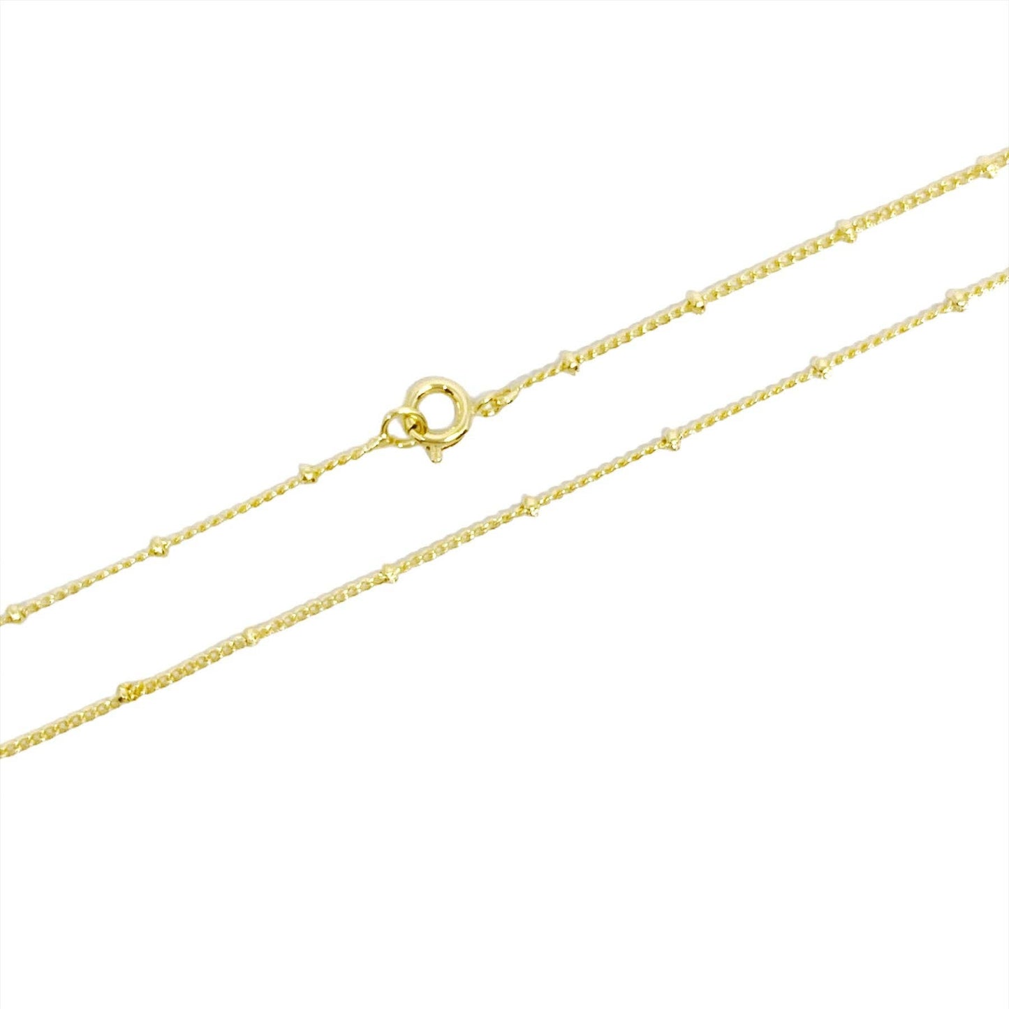 18k Gold Filled 1mm Satellite Chain Available in 16", 18", 2