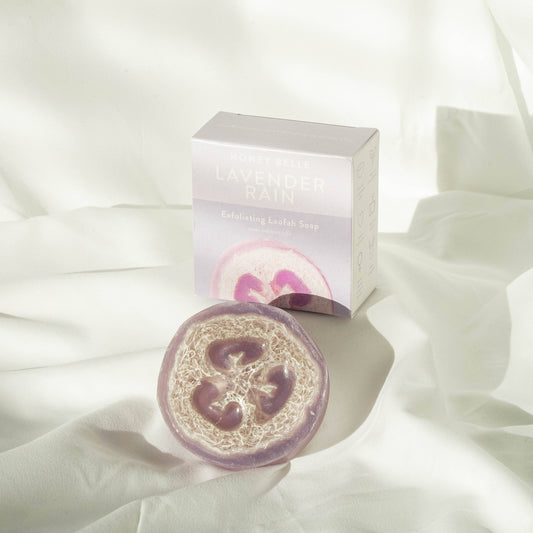 Lavender Rain Exfoliating Loofah Soap