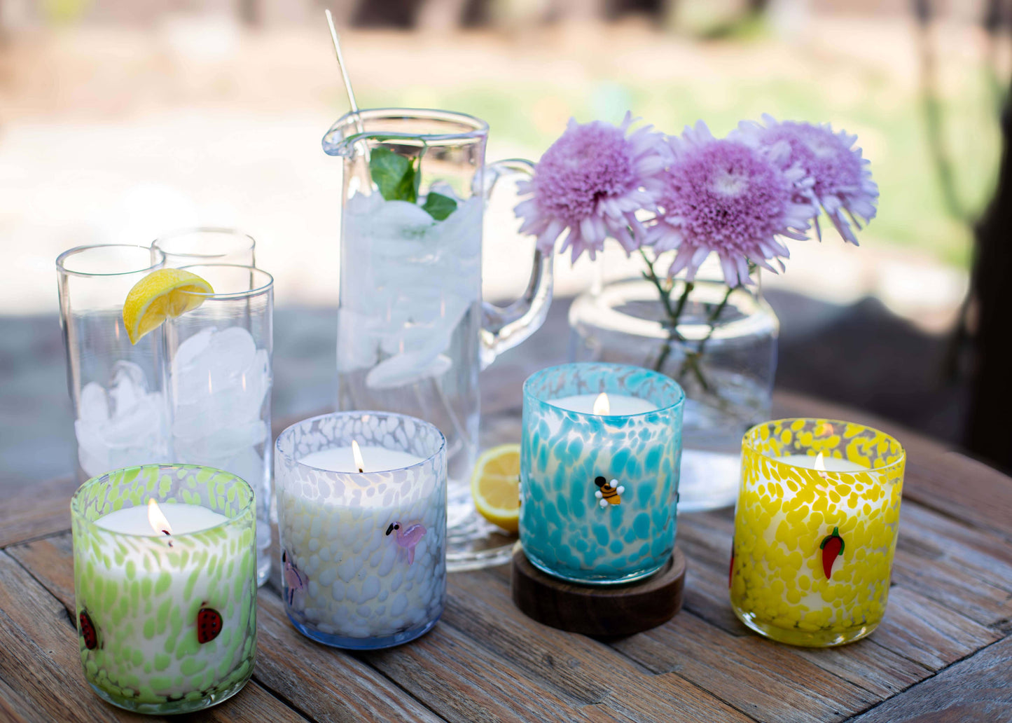 Pink Flamingo12oz Icon Confetti Candle