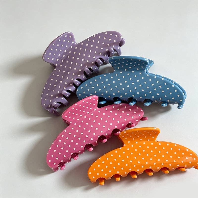 Polka Dot Claw Clip