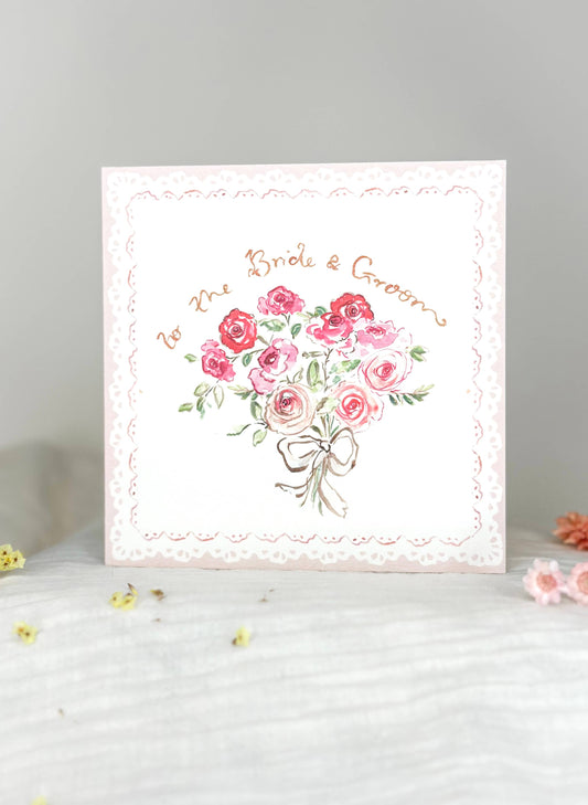 To the bride & groom - Wedding card