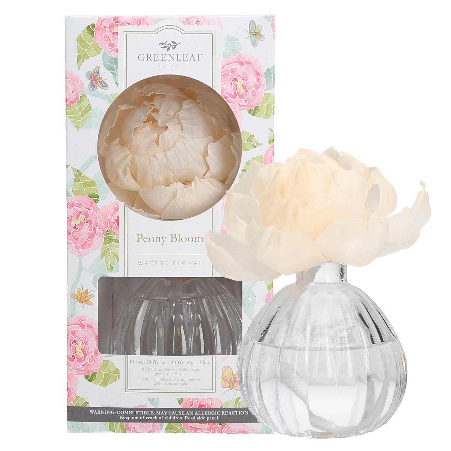 Peony Bloom Flower Diffuser – Honey