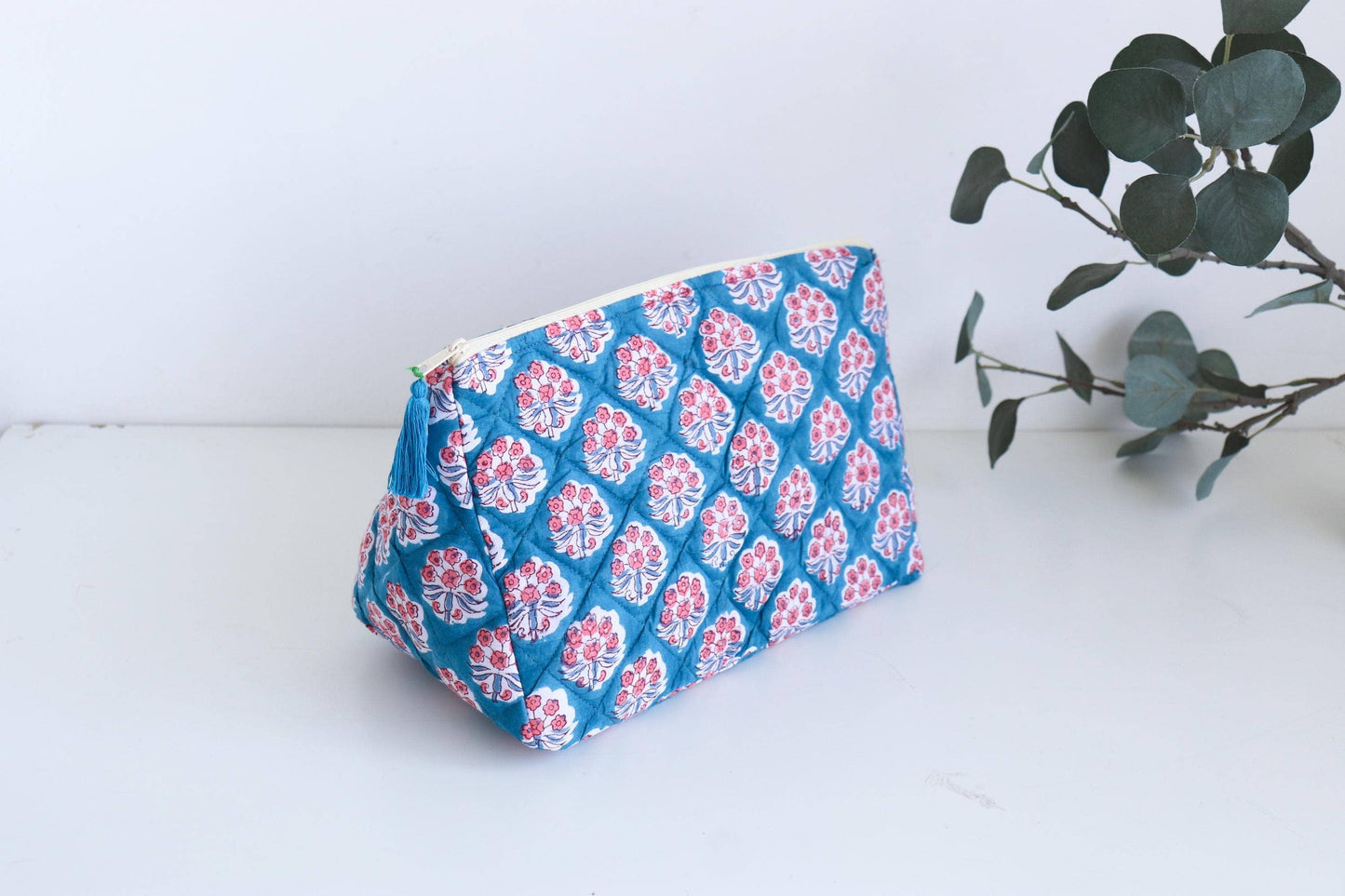 Waterproof Quilted Toiletry & Makeup Travel Bag