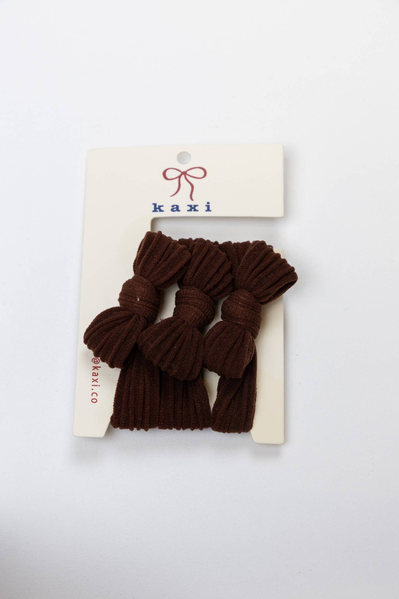 Nylon Bow Slick Back Hair Ties