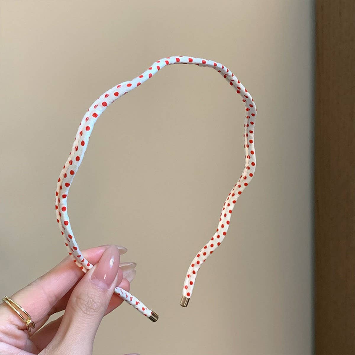 Polka Dot Wavy Thin Headband