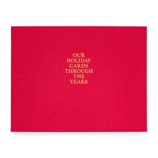 Red Holiday Card Book