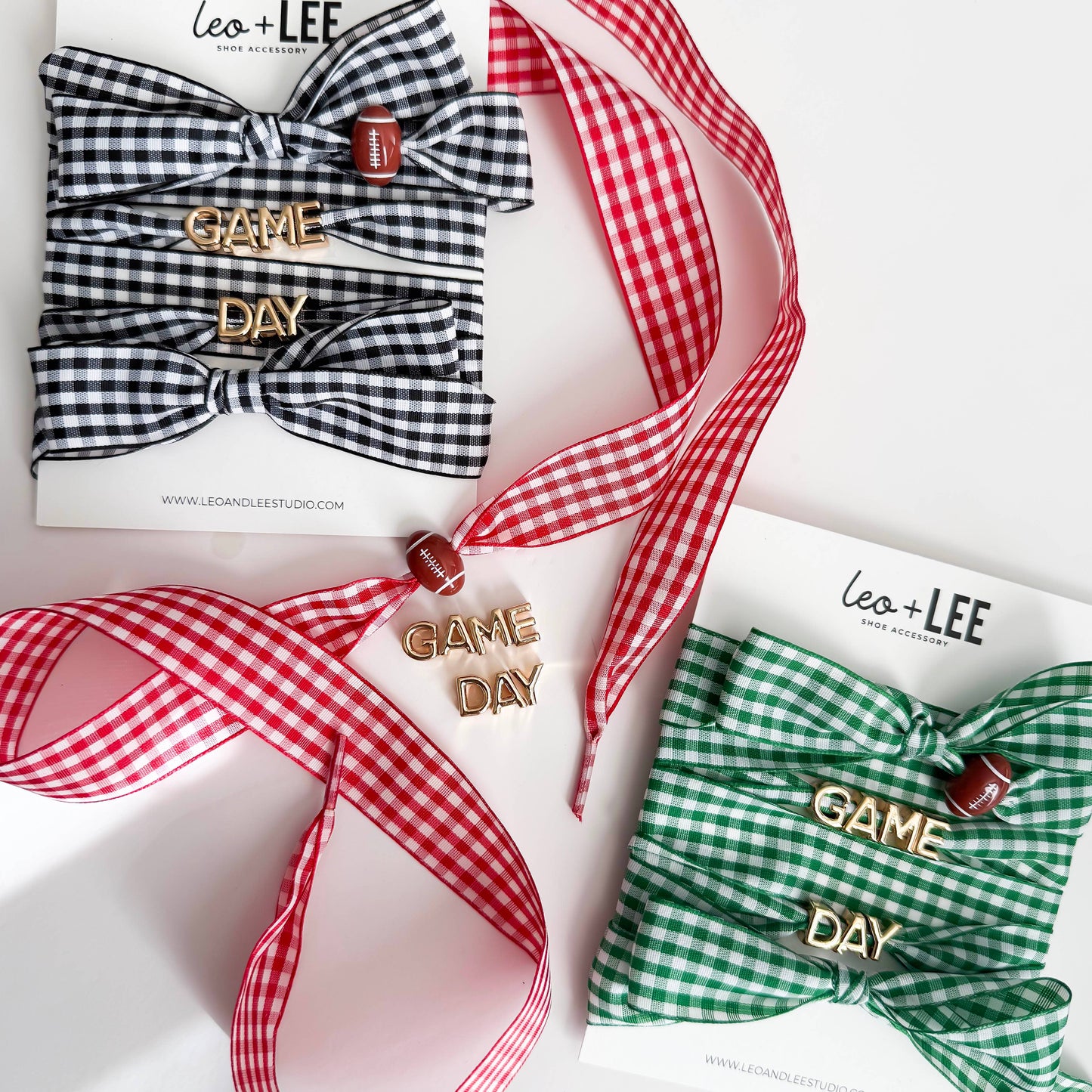Game Day Gingham Sneaker Lace Charm Set – GAMEDAY