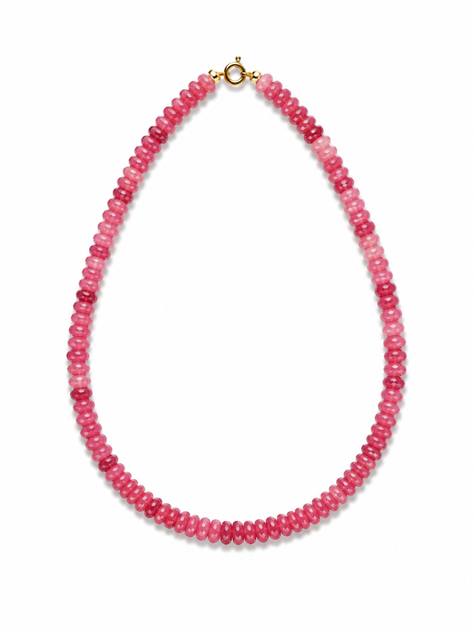 Wild Strawberry Gemstone Necklace