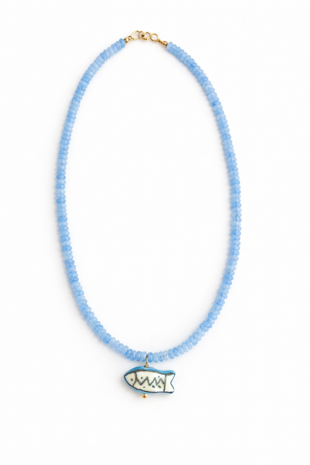 Aqua Fish Necklace