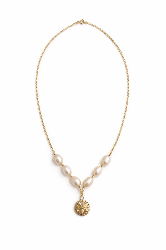 Sand Dollar Darling Pearl Necklace