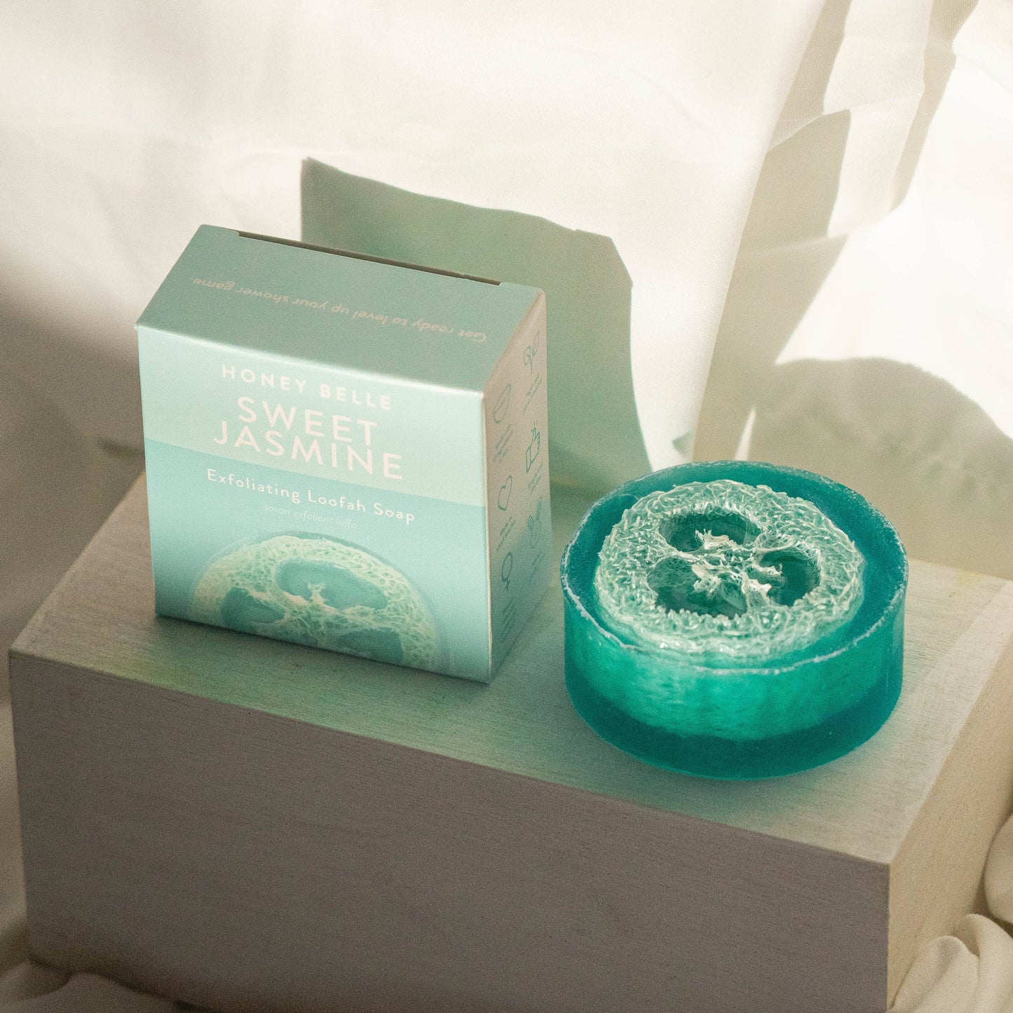 Sweet Jasmine Exfoliating Loofah Soap