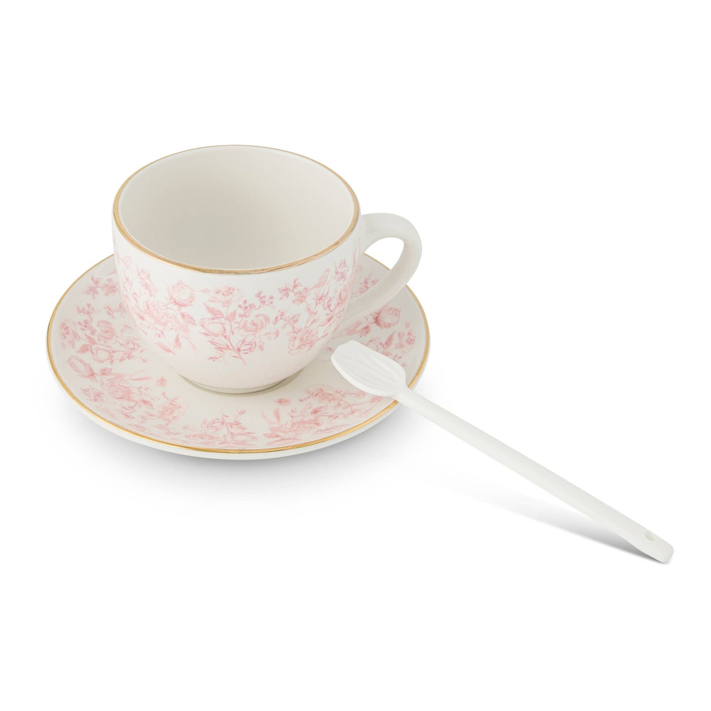3pc 8oz Garden Toile Espresso Set - Blush