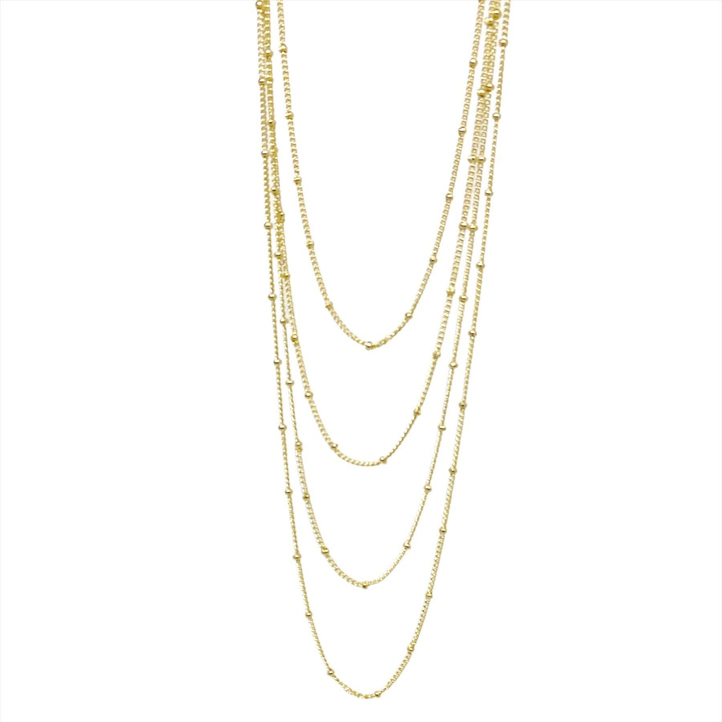 18k Gold Filled 1mm Satellite Chain Available in 16", 18", 2