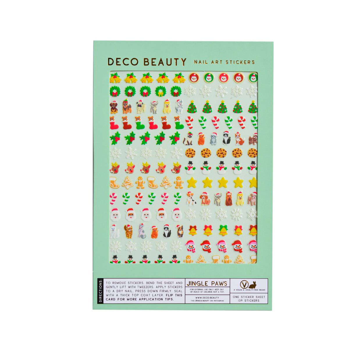 Nail Art Stickers - JINGLE PAWS