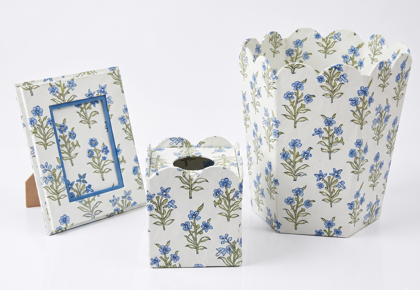 Handprint Tissue Box - Pink City Courtyard (Collapsible)
