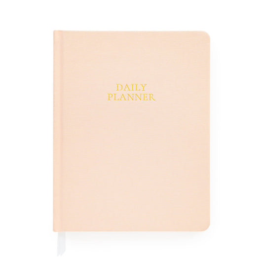 Undated Daily Planner, Pale Pink