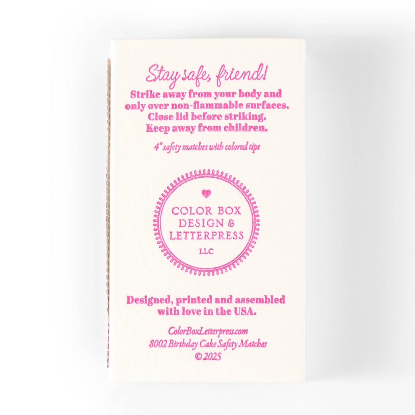 Birthday Cake | Fun & Fancy Safety Matches