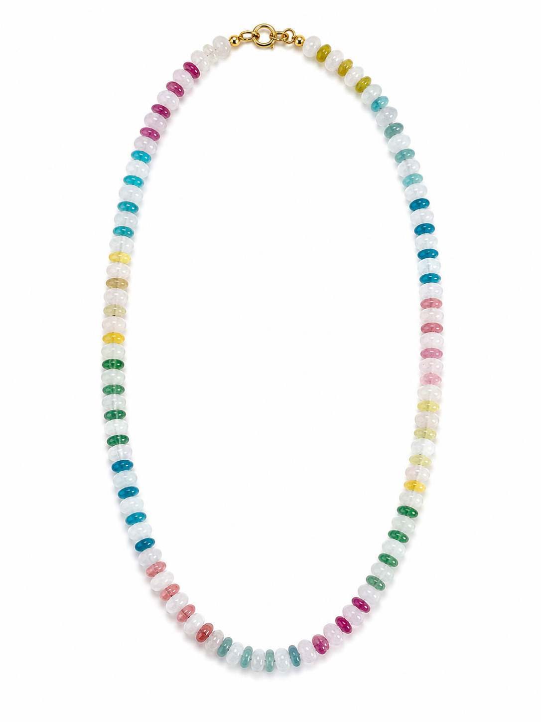 Rainbow Blush Gemstone Necklace