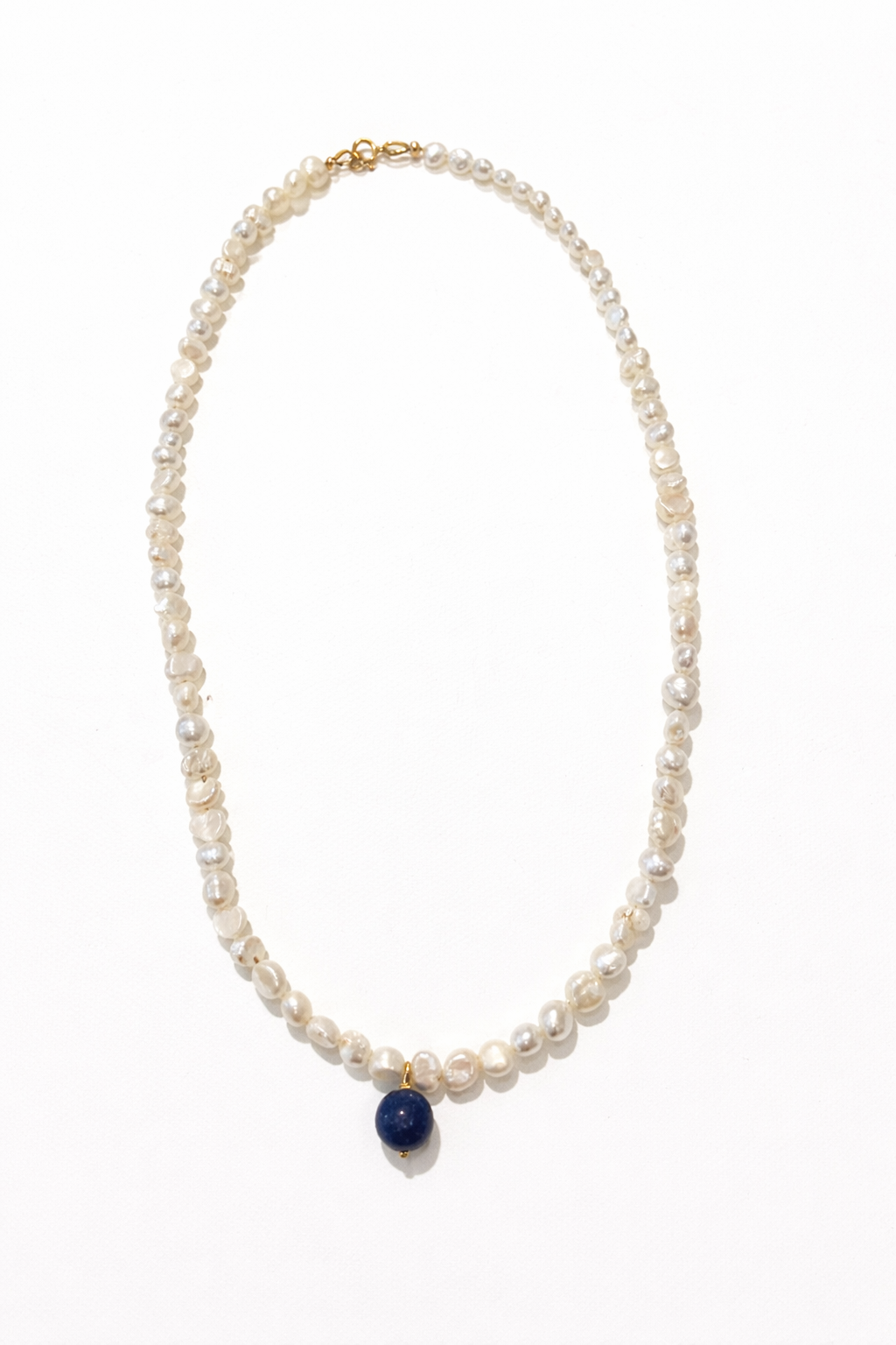 Blue Drop Pearl Necklace