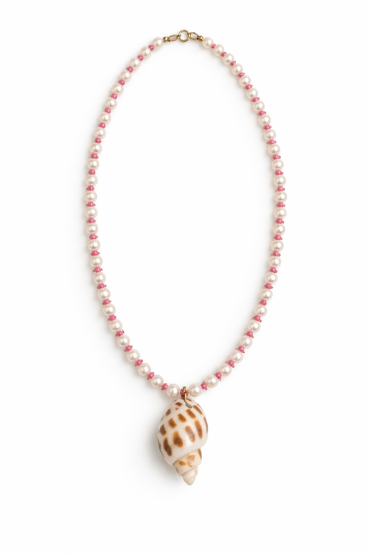 Spotted Seashell Necklace