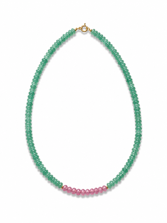 Sage Blossom Gemstone Necklace