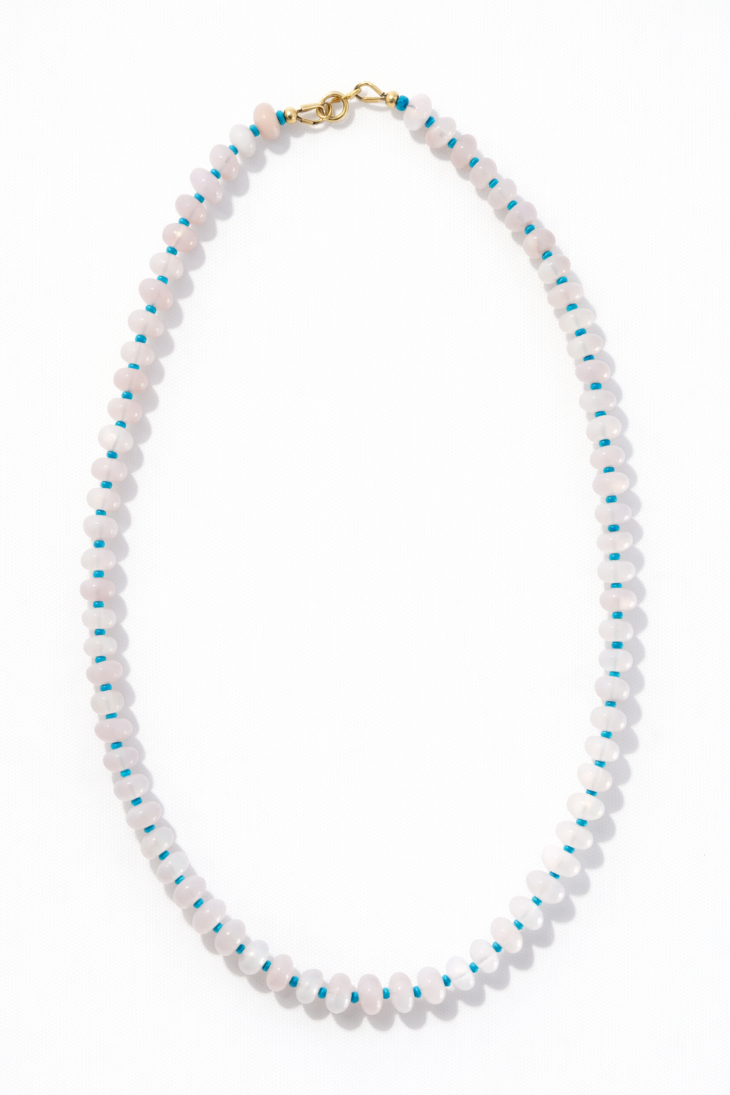 Rose Quartz + Turquoise Necklace