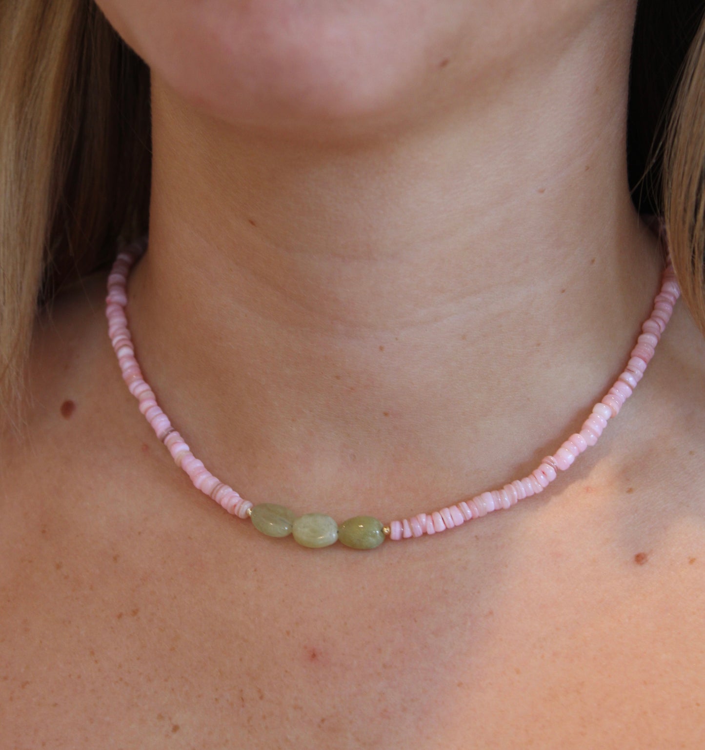 Harvest Rose Gemstone Necklace