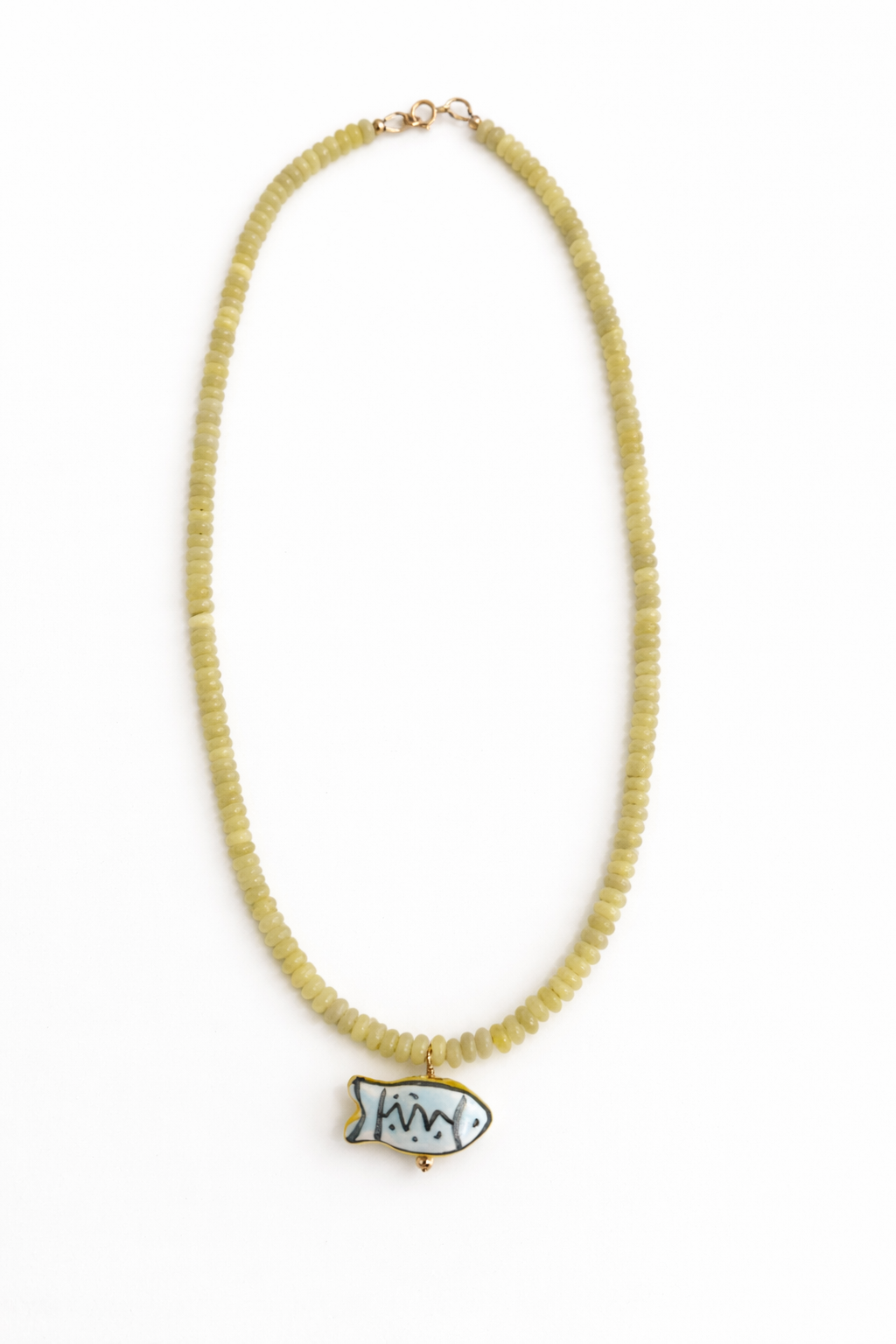 Lemon Drop Fish Necklace