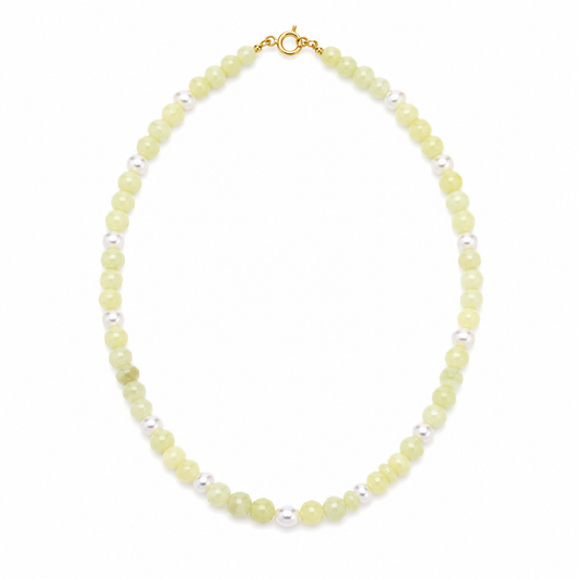 Lemon Meringue Gemstone Necklace