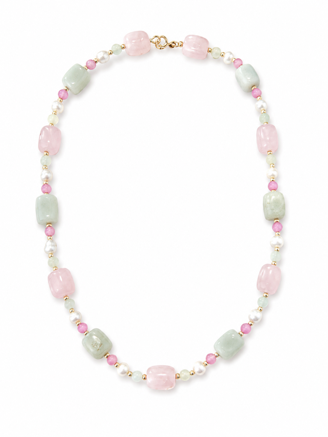 Blushing Meadow Gemstone Necklace