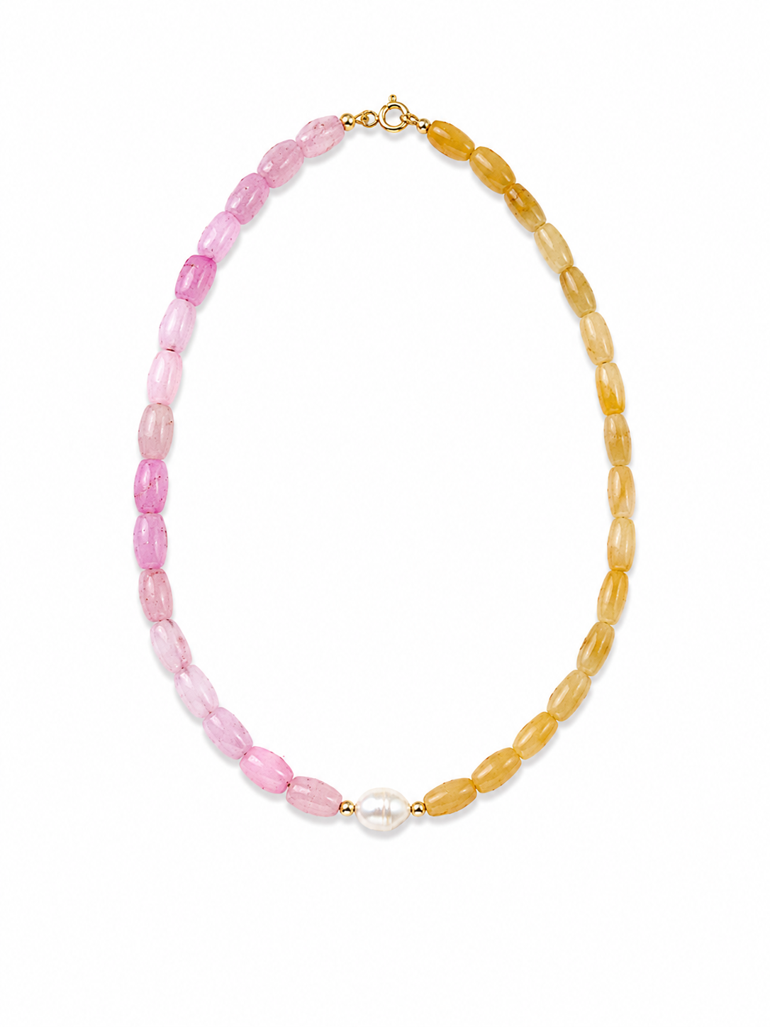 Blush & Honey Gemstone Necklace