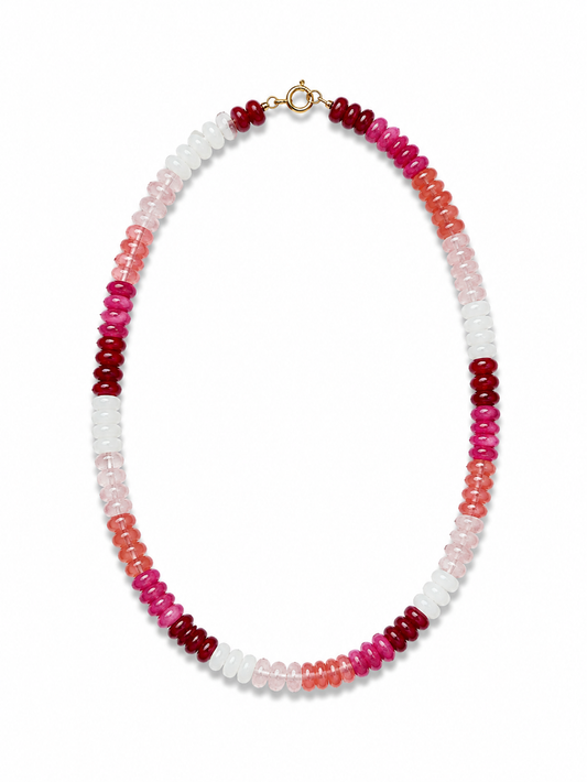 Falling Petals Gemstone Necklace