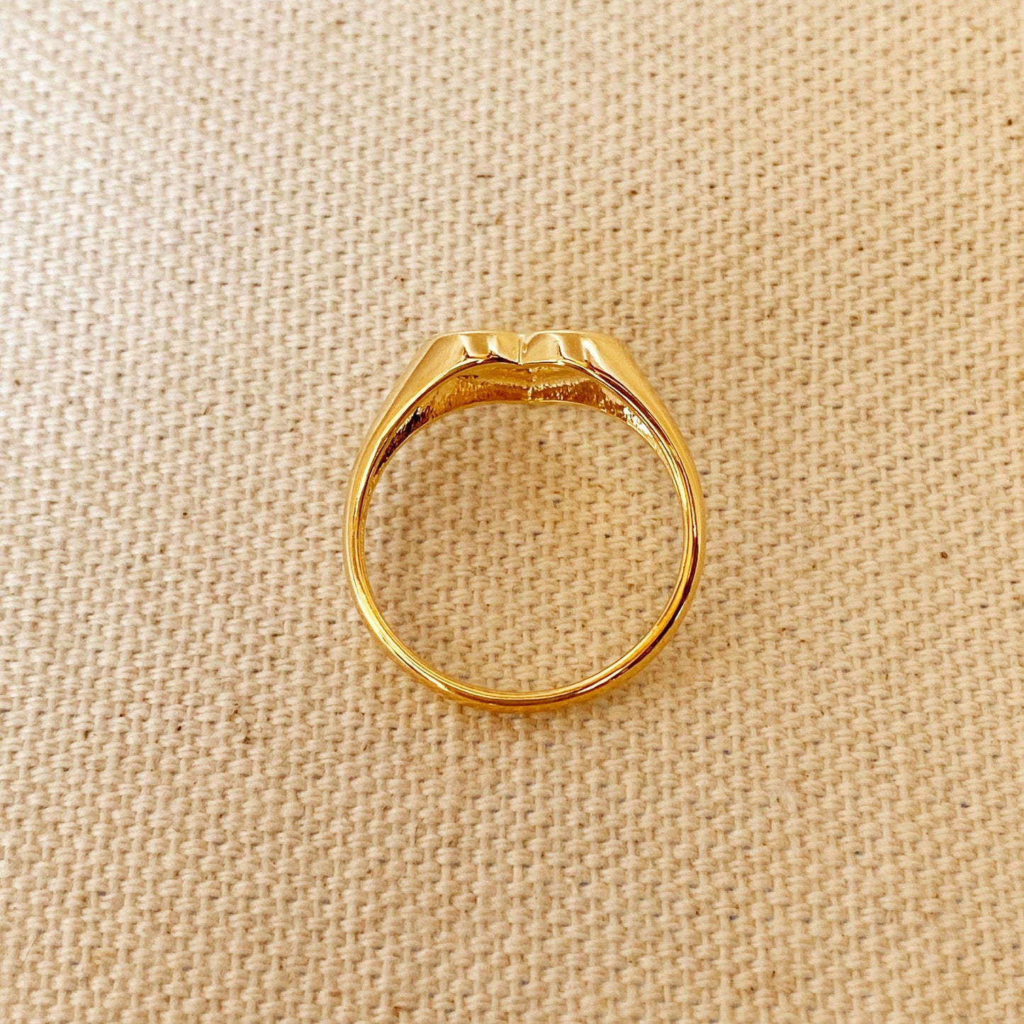 18k Gold Filled Heart Ring