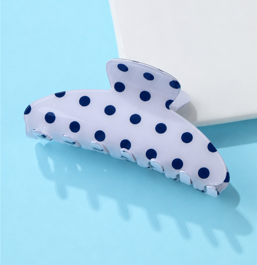 Retro Polka Dot Hair Claw Clip