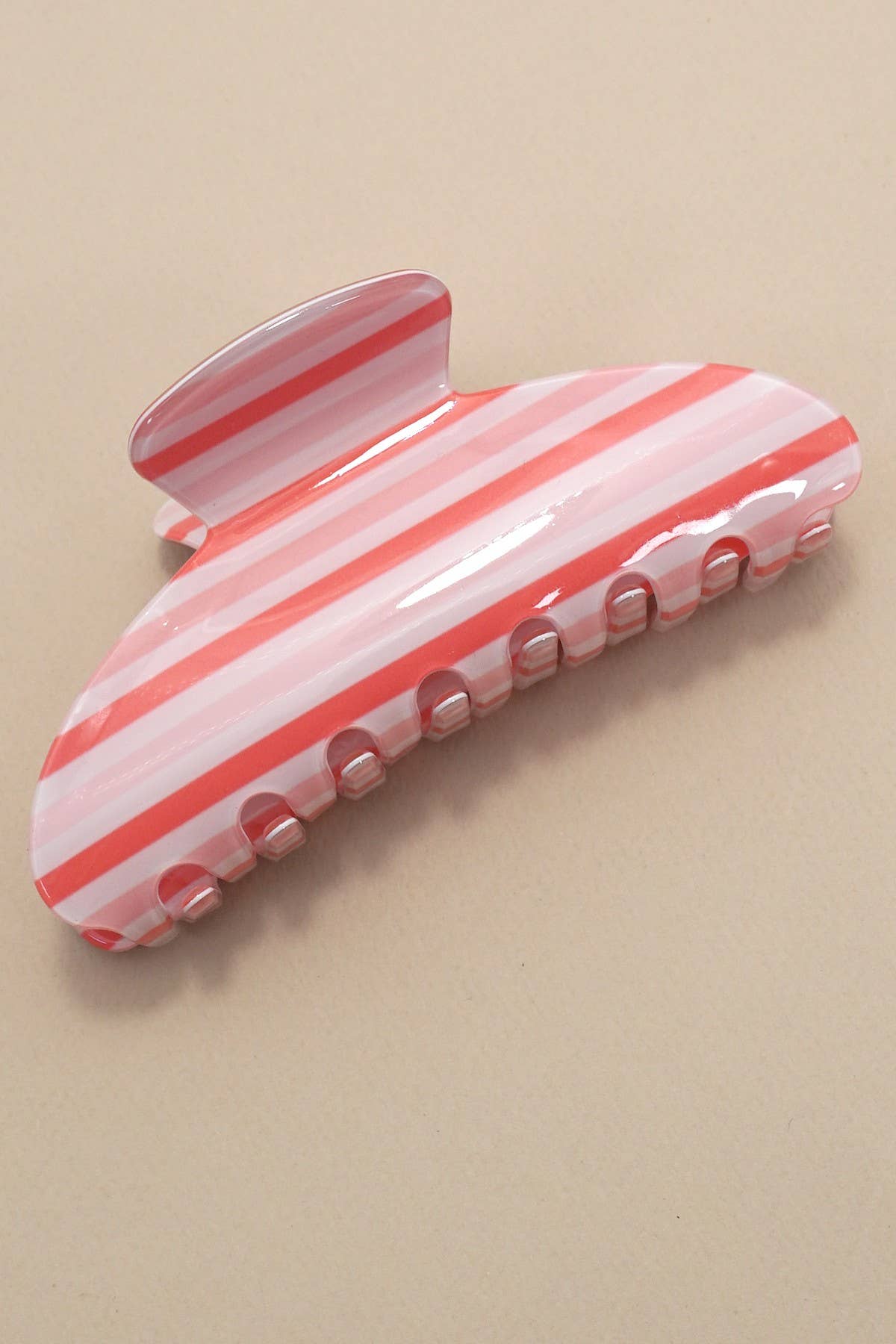 Stripe Hair Claw Clips